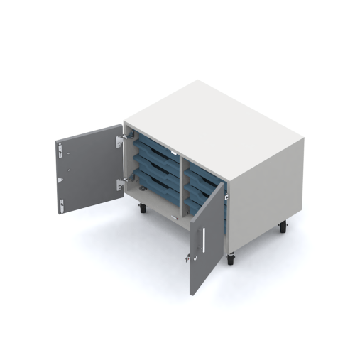 MEX Mobile - Double Door Tray Unit (For 8 Trays) - Image 2