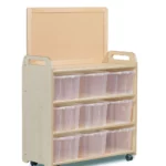 Millhouse Mobile Shelf Unit With Top Display Add-on