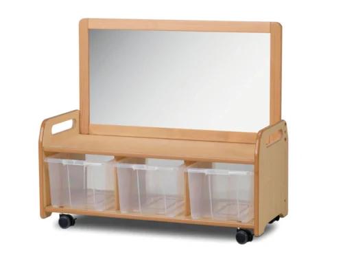 Millhouse Mobile Low Mirror Storage Unit