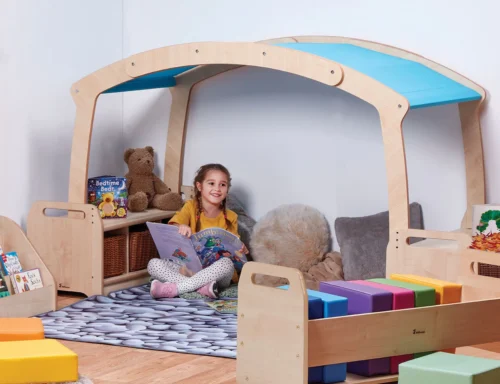 Millhouse Low Level Den Cave Set - Blue Roof