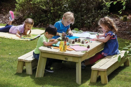 Millhouse Rectangular Table & Bench Set