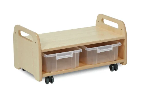 Millhouse Low Easel Stand/Storage Trolley 2 Station