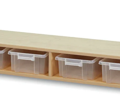 Millhouse Low Easel Stand/Storage Trolley 4 Station