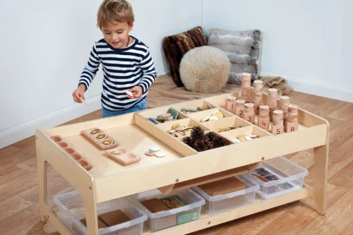 Millhouse Investigative Play Table with 4 Clear Tubs