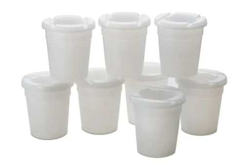 Clear Paint Pots - Set of 8