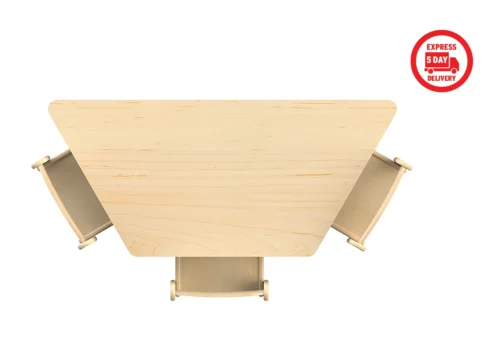 Millhouse Trapezoid Table (W1120 x D560mm) - Image 2